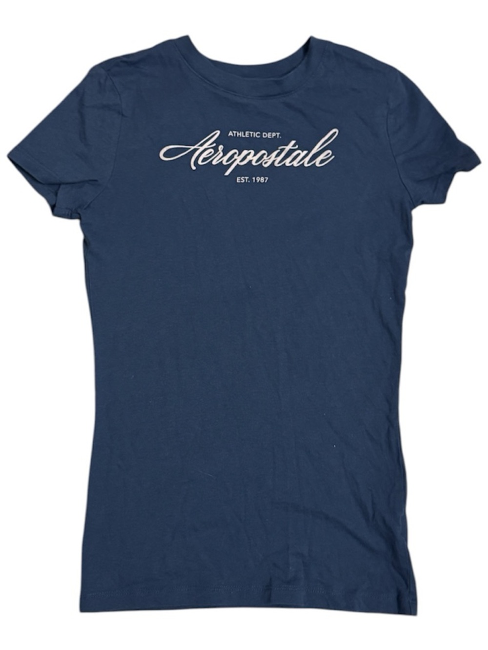 Aeropostale Women's Navy Logo Crewneck Tee